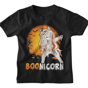 Boo-Nicorn, Mummified Unicorn Black T-Shirt