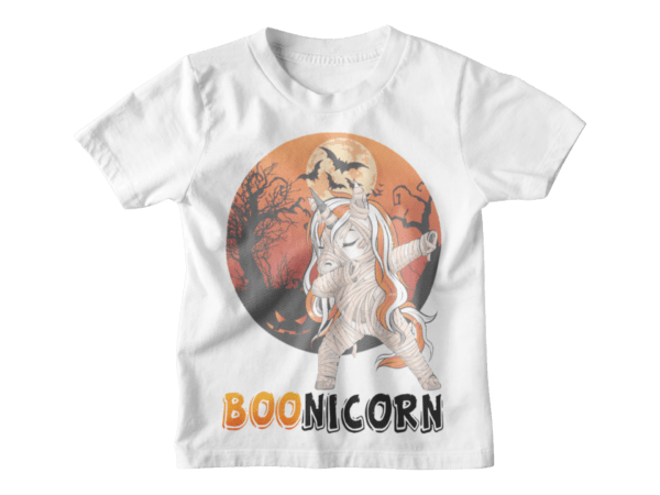 Boo-Nicorn, Mummified Unicorn White T-Shirt