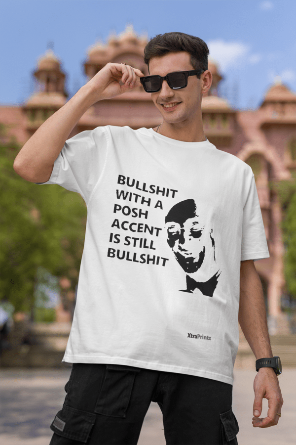 Mens White Jacob Rest Mog Bullshit T-Shirt