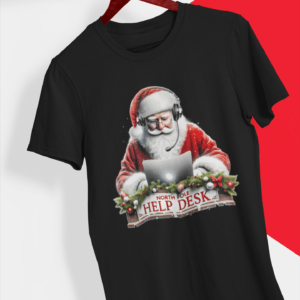 Santa North Pole Help Desk T-Shirt