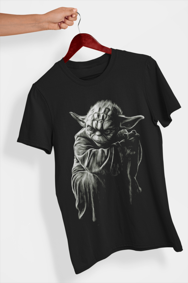 Starwars Tribute - Yoda- Mens Black T-Shirt